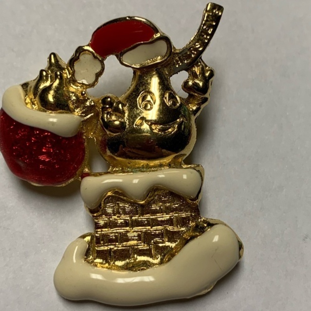 Vintage Hershey’s Kiss Humpty Dumpty Christmas Pin